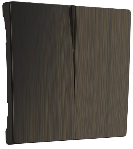 Лицевая панель Werkel для 2-кл. выключателя бронза глянцевый фото Лицевая панель Werkel для 2-кл. выключателя бронза глянцевый картинка